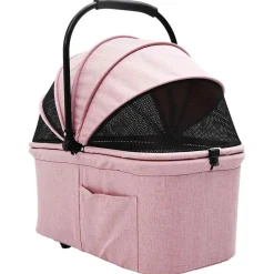 vidaXL Opvouwbare Huisdierenwagen Roze 78 x 54 x 101 cm Polyester