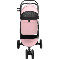 vidaXL Opvouwbare Huisdierenwagen Roze 78 x 54 x 101 cm Polyester