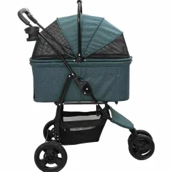vidaXL Opvouwbare Huisdierenwagen Groen 78 x 54 x 101 cm Polyester
