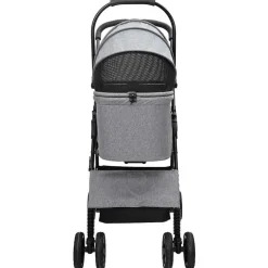 vidaXL Opvouwbare Huisdierenwagen Grijs 81 x 47 x 99 cm Polyester