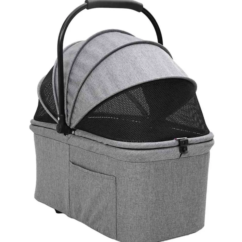 vidaXL Opvouwbare Huisdierenwagen Grijs 78 x 54 x 101 cm Polyester