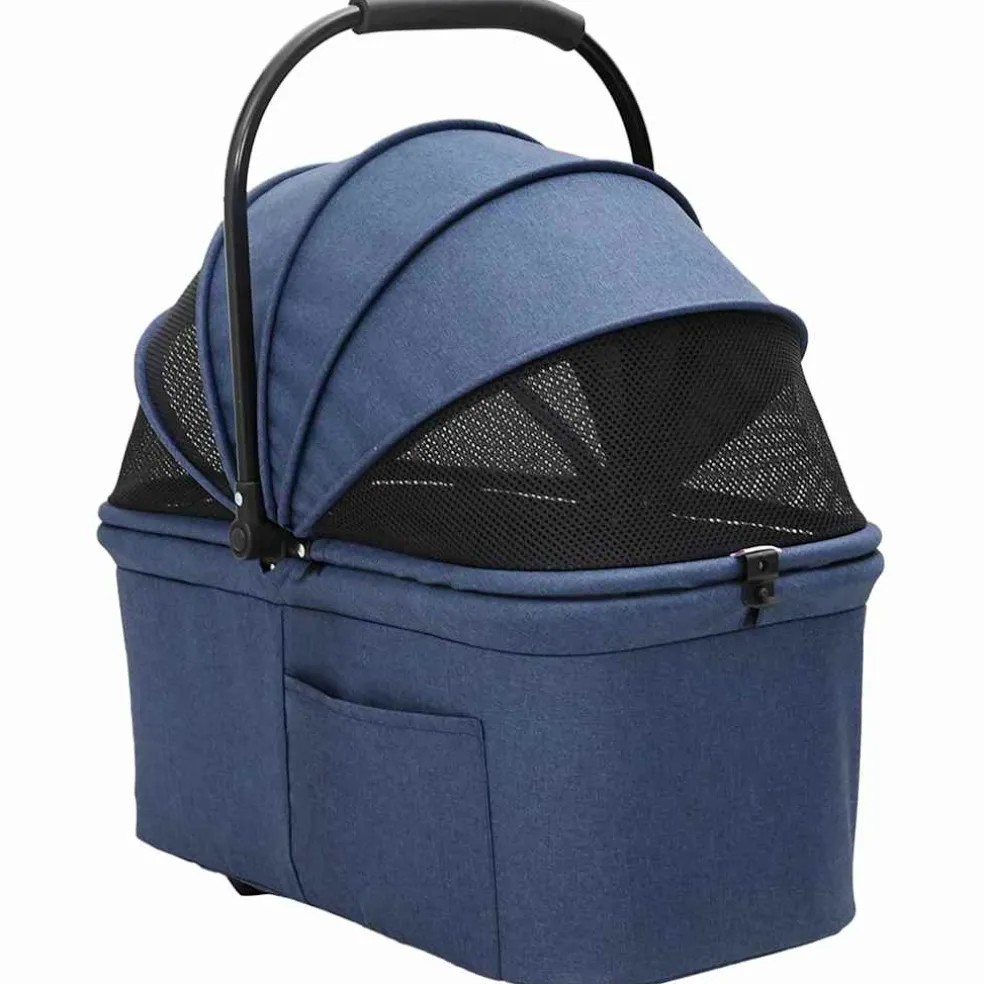 vidaXL Opvouwbare Huisdierenwagen Blauw 78 x 54 x 101 cm Polyester