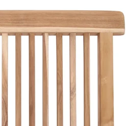 vidaXL Opvouwbare Tuinstoel 2 st Naturel Massief Teakhout