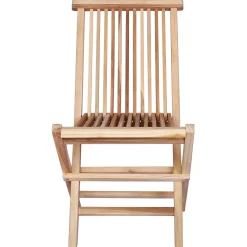 vidaXL Opvouwbare Tuinstoel 2 st Naturel Massief Teakhout