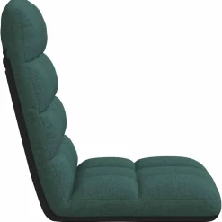 vidaXL Opvouwbare vloerstoel donkergroen 71x51x62 cm stof