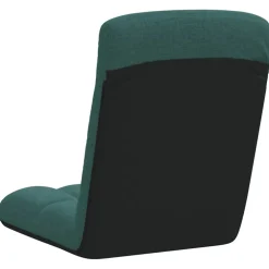 vidaXL Opvouwbare vloerstoel donkergroen 71x51x62 cm stof