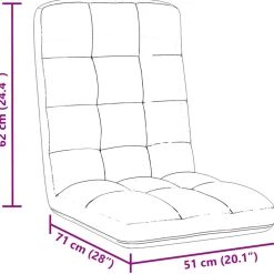 vidaXL Opvouwbare vloerstoel donkergroen 71x51x62 cm stof