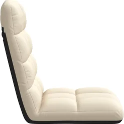 vidaXL Opvouwbare vloerstoel linnen 71x51x62 cm