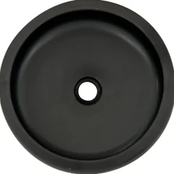 vidaXL Opzetwasbak rond Φ41x14 cm keramiek zwart en bruin