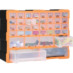 vidaXL Organiser met 38 lades 52x16x37,5 cm