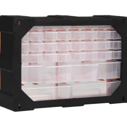 vidaXL Organiser met 38 lades 52x16x37,5 cm