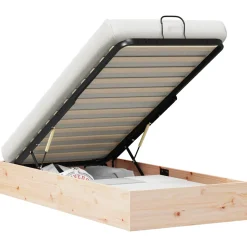 vidaXL Ottoman Bedframe met Opslag Naturel 72 x 190 cm
