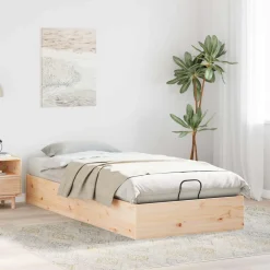 vidaXL Ottoman Bedframe met Opslag Naturel 72 x 190 cm