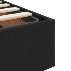 vidaXL Ottoman Bedframe met opslag Zwart 90 x 190 cm Stof