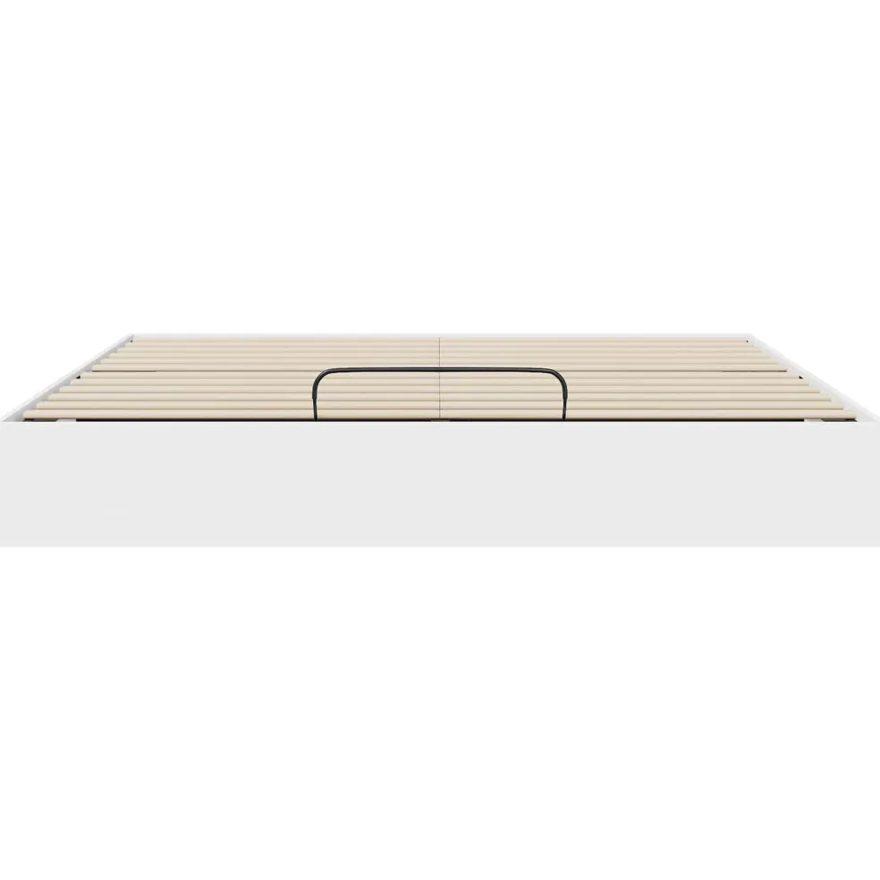 vidaXL Ottoman Bedframe Wit 180 x 200 cm Geconstrueerd hout
