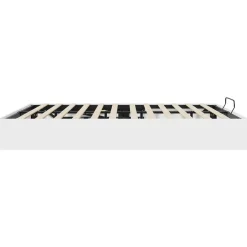 vidaXL Ottoman Bedframe Wit 180 x 200 cm Geconstrueerd hout