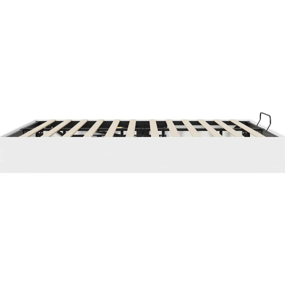 vidaXL Ottoman Bedframe Wit 180 x 200 cm Geconstrueerd hout