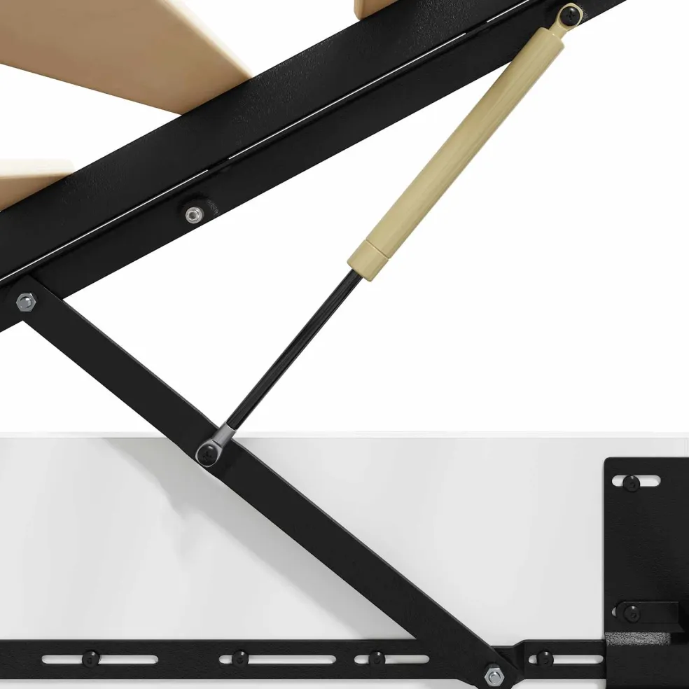 vidaXL Ottoman Bedframe Wit 180 x 200 cm Geconstrueerd hout
