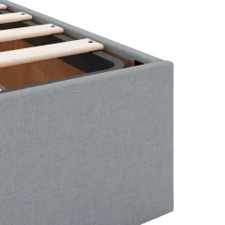 vidaXL Ottoman bed met matras Lichtgrijs 80 x 200 cm Stof