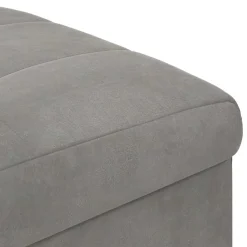 vidaXL Ottoman met Opbergruimte Lichtgrijs 40 x 40 x 45 cm Fluweel