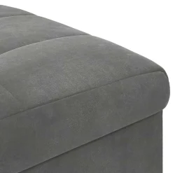 vidaXL Ottoman met Opbergruimte Donkergrijs 40 x 40 x 45 cm Fluweel