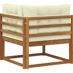 vidaXL Outdoor Hoekbank Naturel