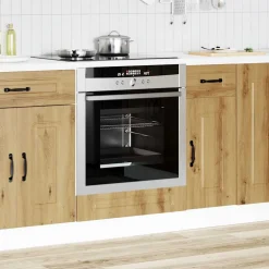 vidaXL Ovenkast Kalmar bewerkt hout artisanaal eikenkleur