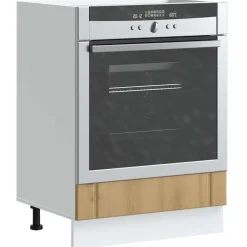 vidaXL Ovenkast Lucca bewerkt hout artisanaal eikenkleur