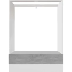vidaXL Ovenkast Lyon 60x46x81,5 cm bewerkt hout betongrijs