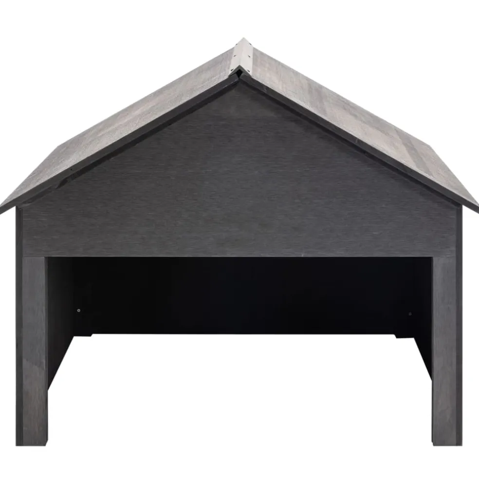 vidaXL Overkapping voor grasmaaier 80x80x70 cm HKC