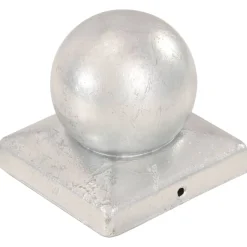 vidaXL Paalkappen 6 st bol 101x101 mm gegalvaniseerd metaal