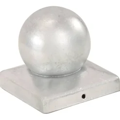 vidaXL Paalkappen 6 st bol 101x101 mm gegalvaniseerd metaal