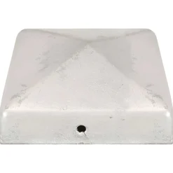 vidaXL Paalkappen 6 st piramide 81x81 mm gegalvaniseerd metaal