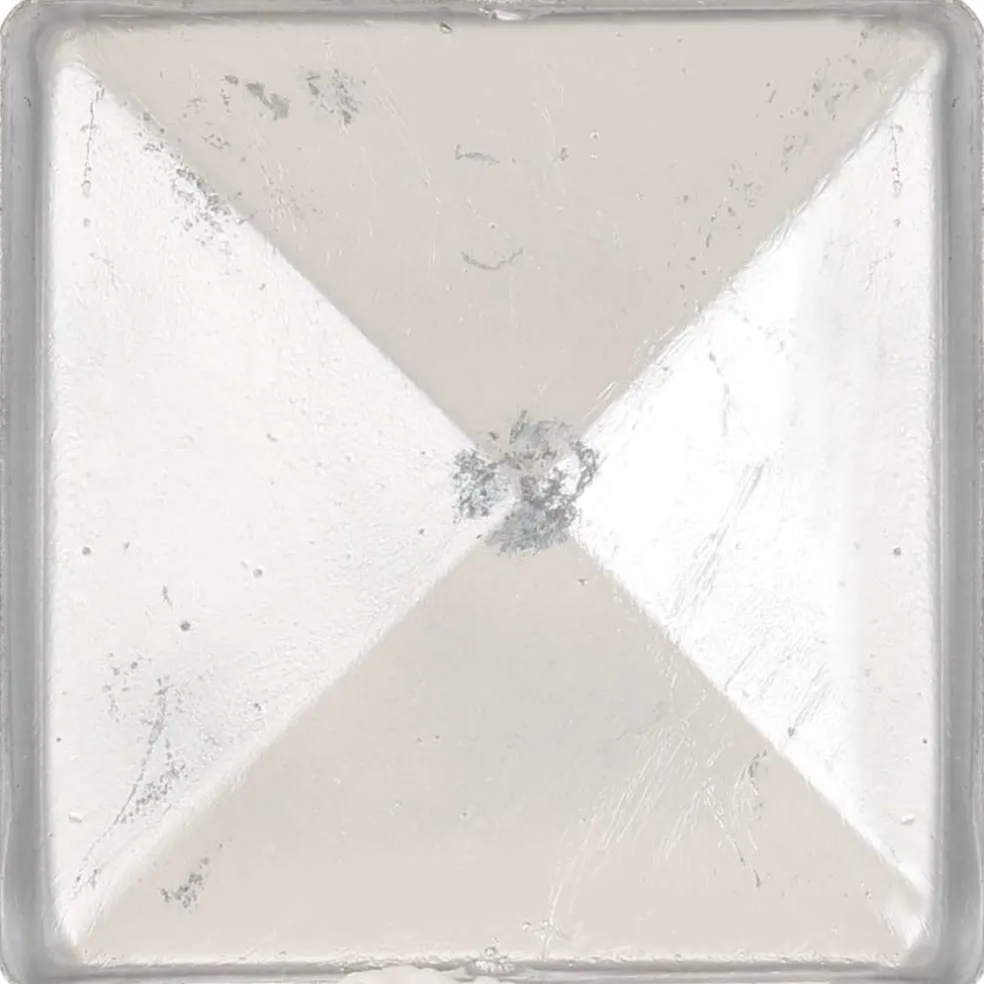 vidaXL Paalkappen 6 st piramide 81x81 mm gegalvaniseerd metaal