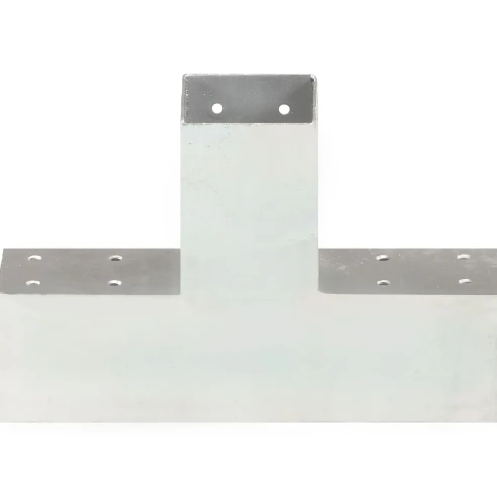 vidaXL Paalverbinding X-vorm 71x71 mm gegalvaniseerd metaal