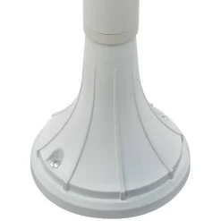 vidaXL Paalverlichting tuin E27 120 cm aluminium wit