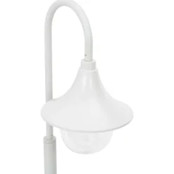vidaXL Paalverlichting tuin E27 120 cm aluminium wit