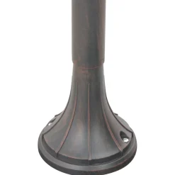 vidaXL Paalverlichting tuin E27 120 cm aluminium brons