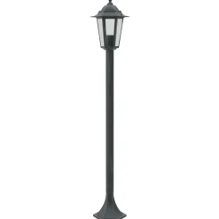 vidaXL Paalverlichting voor tuin E27 110 cm aluminium donkergroen 6 st