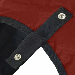 vidaXL Paardendeken Bordeaux en Zwart 75 cm Polyester