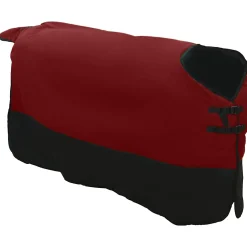 vidaXL Paardendeken Bordeaux en Zwart 75 cm Polyester