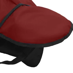 vidaXL Paardendeken Bordeaux en Zwart 75 cm Polyester