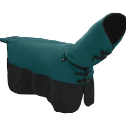 vidaXL Paardendeken Donkergroen en Zwart 75 cm Polyester