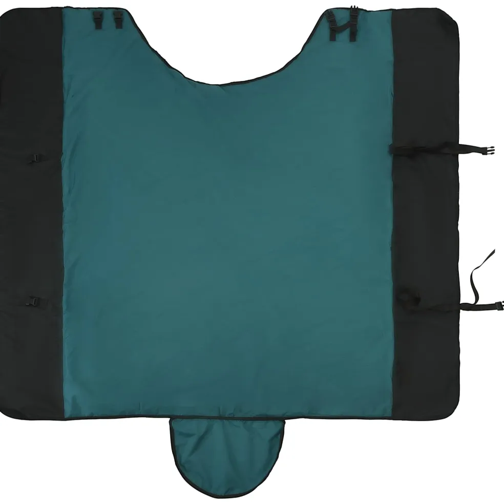 vidaXL Paardendeken Donkergroen en Zwart 75 cm Polyester