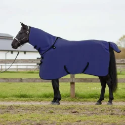 vidaXL Paardendeken Marineblauw 75 cm Polyester Fleece