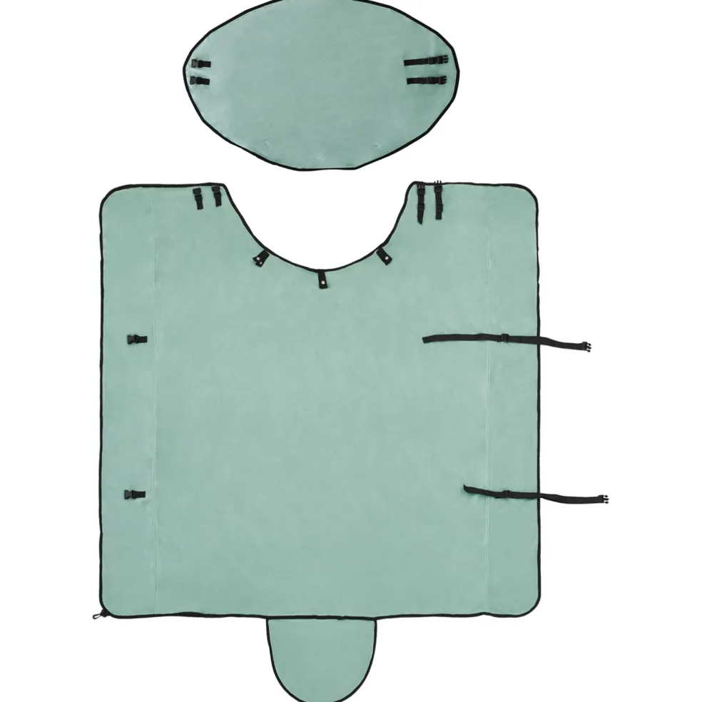 vidaXL Paardendeken Speciale Groen 135 cm Polyester Fleece