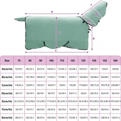 vidaXL Paardendeken Speciale Groen 135 cm Polyester Fleece