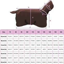 vidaXL Paardendeken Volledig Donkerbruin 75 cm Polyester Fleece