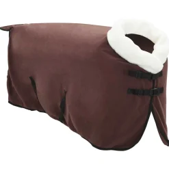 vidaXL Paardendeken Volledig Donkerbruin 75 cm Polar fleece