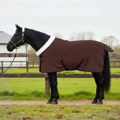 vidaXL Paardendeken Volledig Donkerbruin 75 cm Polar fleece